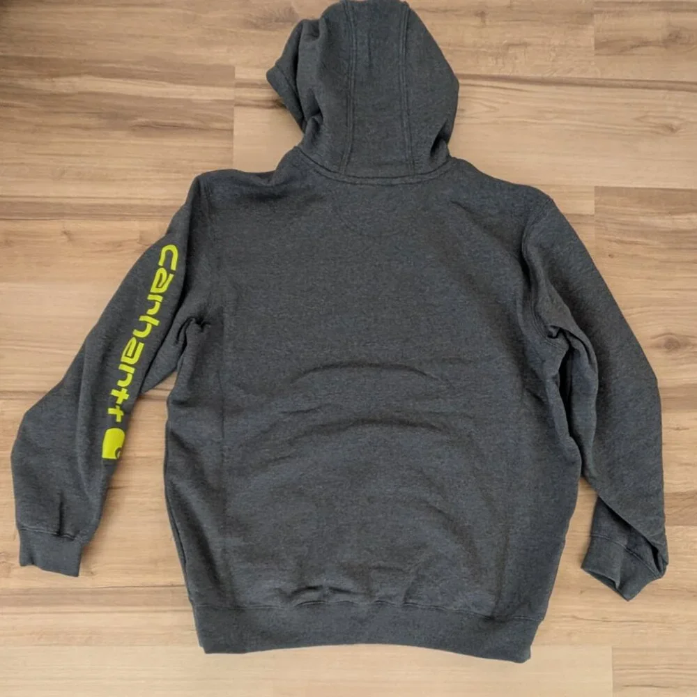 NWT Carhartt Midweight Loose Fit Hoodie XL Charcoal Gray Pullover Sweatshirt - Picture 6 of 7